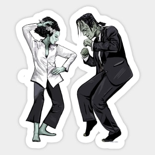 Pulp Frankenstein Halloween Sticker